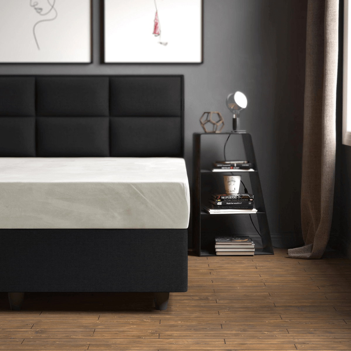 Samt-Spannbettlaken Creme - 180x200cm