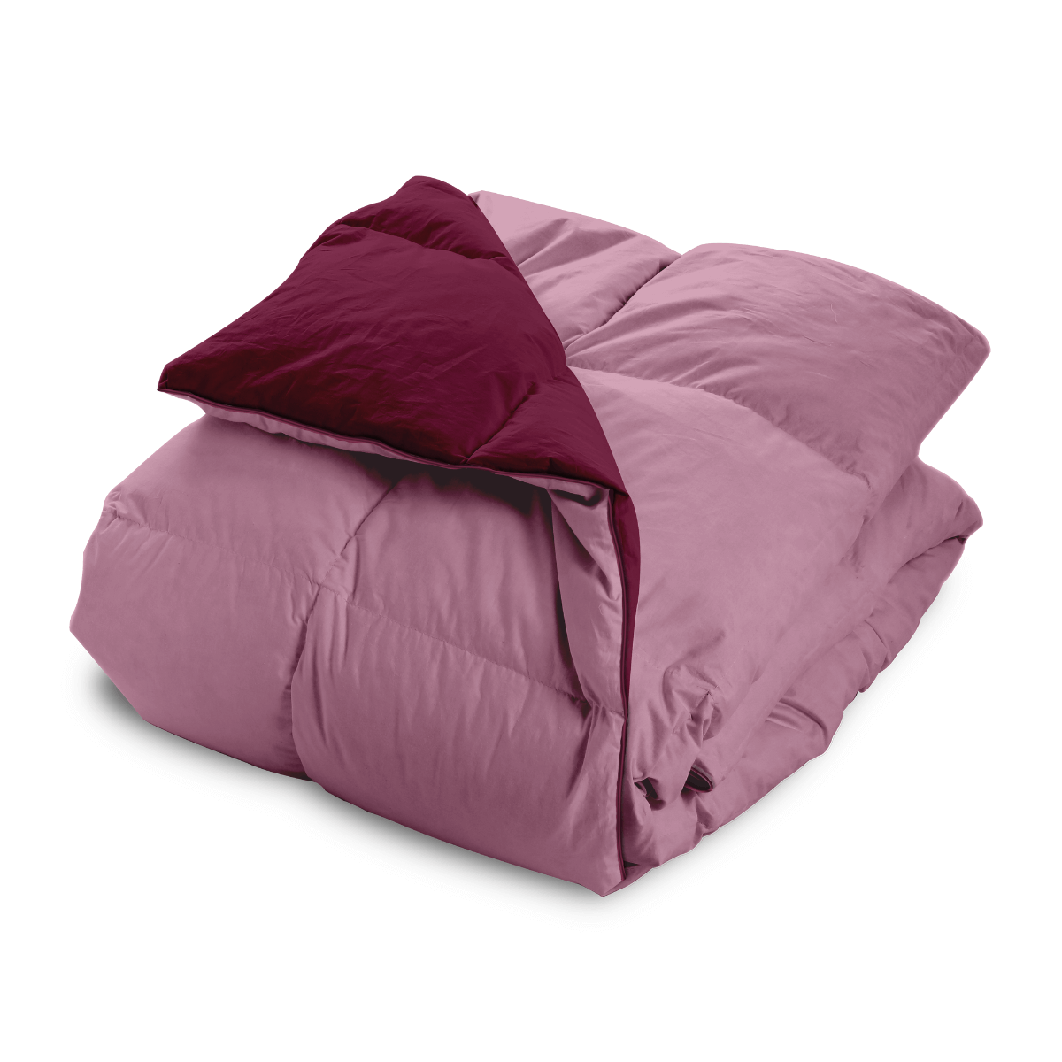 Zelesta Wonderbed Cotton Down - Pink & Rotwein