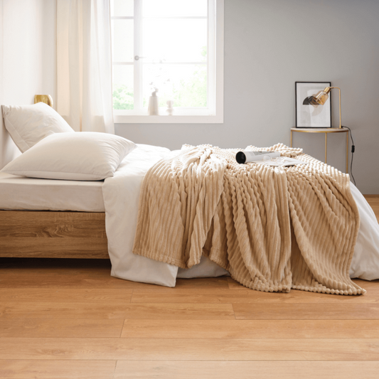 Zelesta Fleecebettdecke - Sand