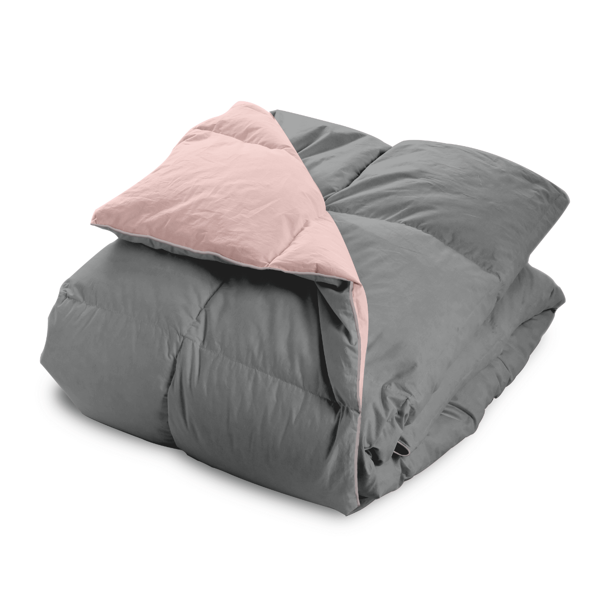 Zelesta Wonderbed Cotton Down - Rosa & Grau