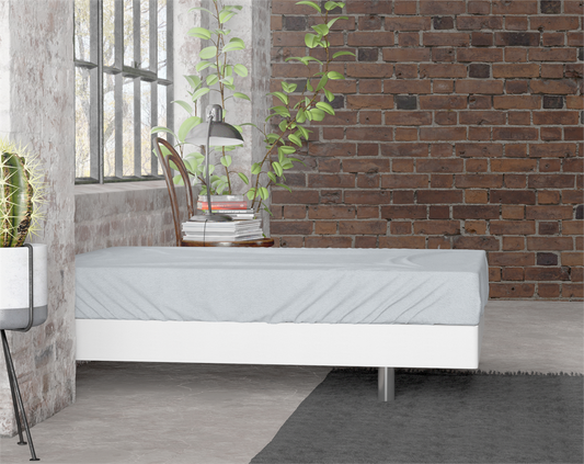 Premium Flanell Spannbetttuch Grau