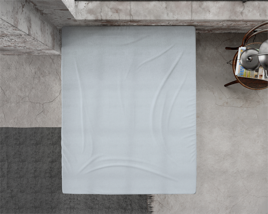 Premium Flanell Spannbetttuch Grau