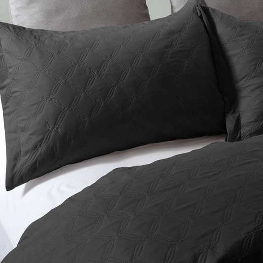 Chrone Schwarz Tagesdecke