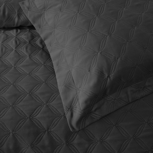 Chrone Schwarz Tagesdecke