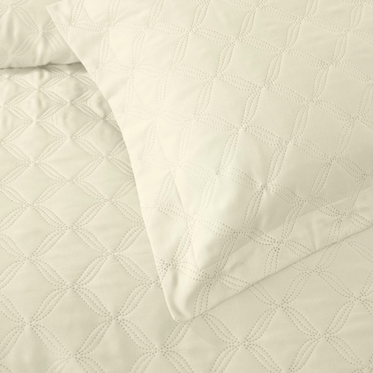 Chrone Creme Tagesdecke