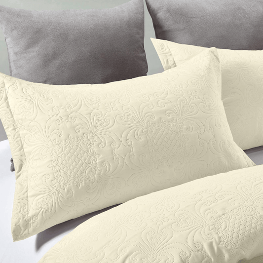 Wave Creme Tagesdecke