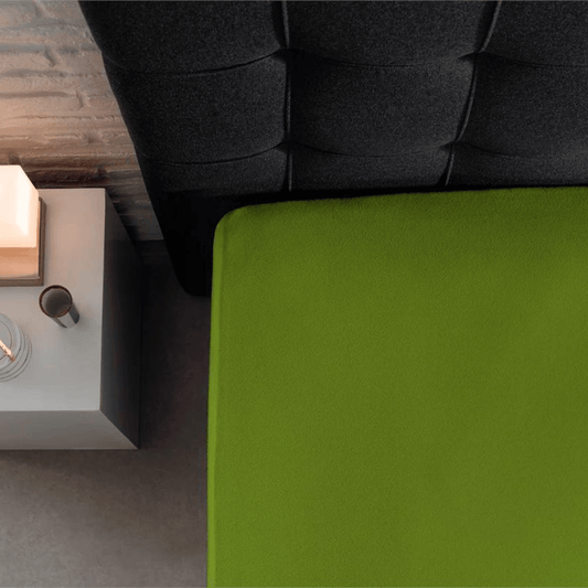 Spannbetttuch Doppel Jersey Grün