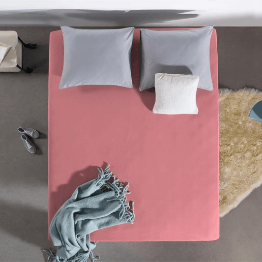 Spannbetttuch Doppel Jersey Rosa