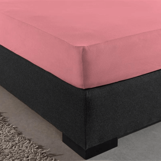Spannbetttuch Doppel Jersey Rosa