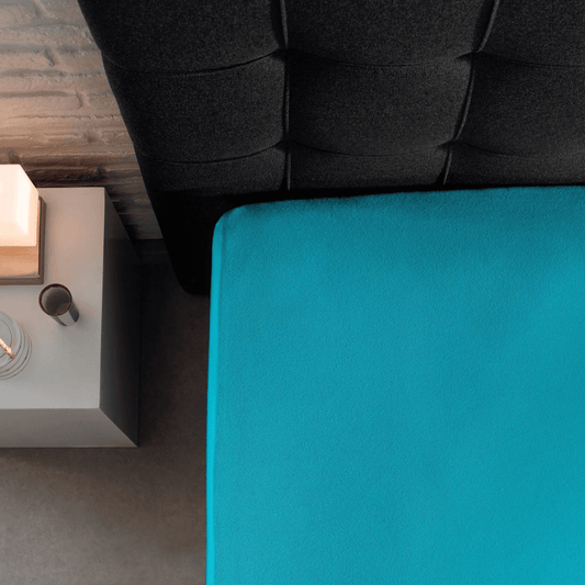 Spannbetttuch Doppel Jersey Türkis