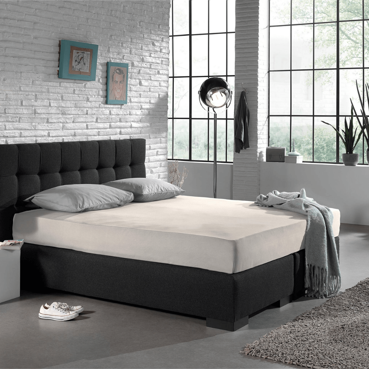 Spannbetttuch Single Jersey Creme - 190/200x200/220cm