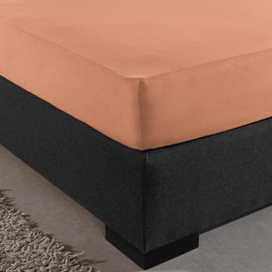 Spannbettlaken Single Pastel Orange