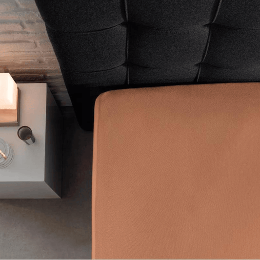 Spannbettlaken Single Pastel Orange