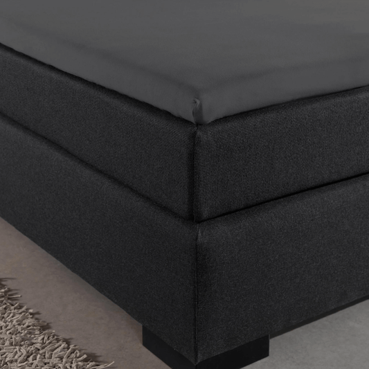 Jersey Topper Spannbettlaken Anthrazit