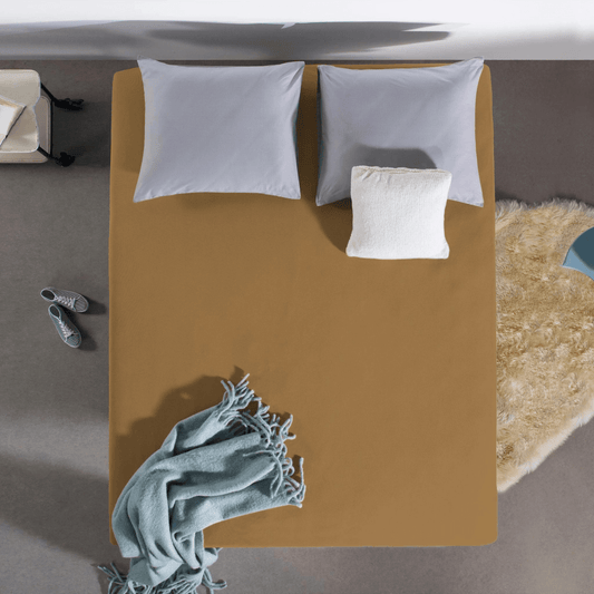 Jersey Topper Spannbettlaken Taupe