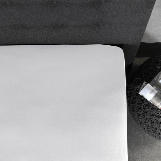 Jersey Topper Spannbettlaken Weiß