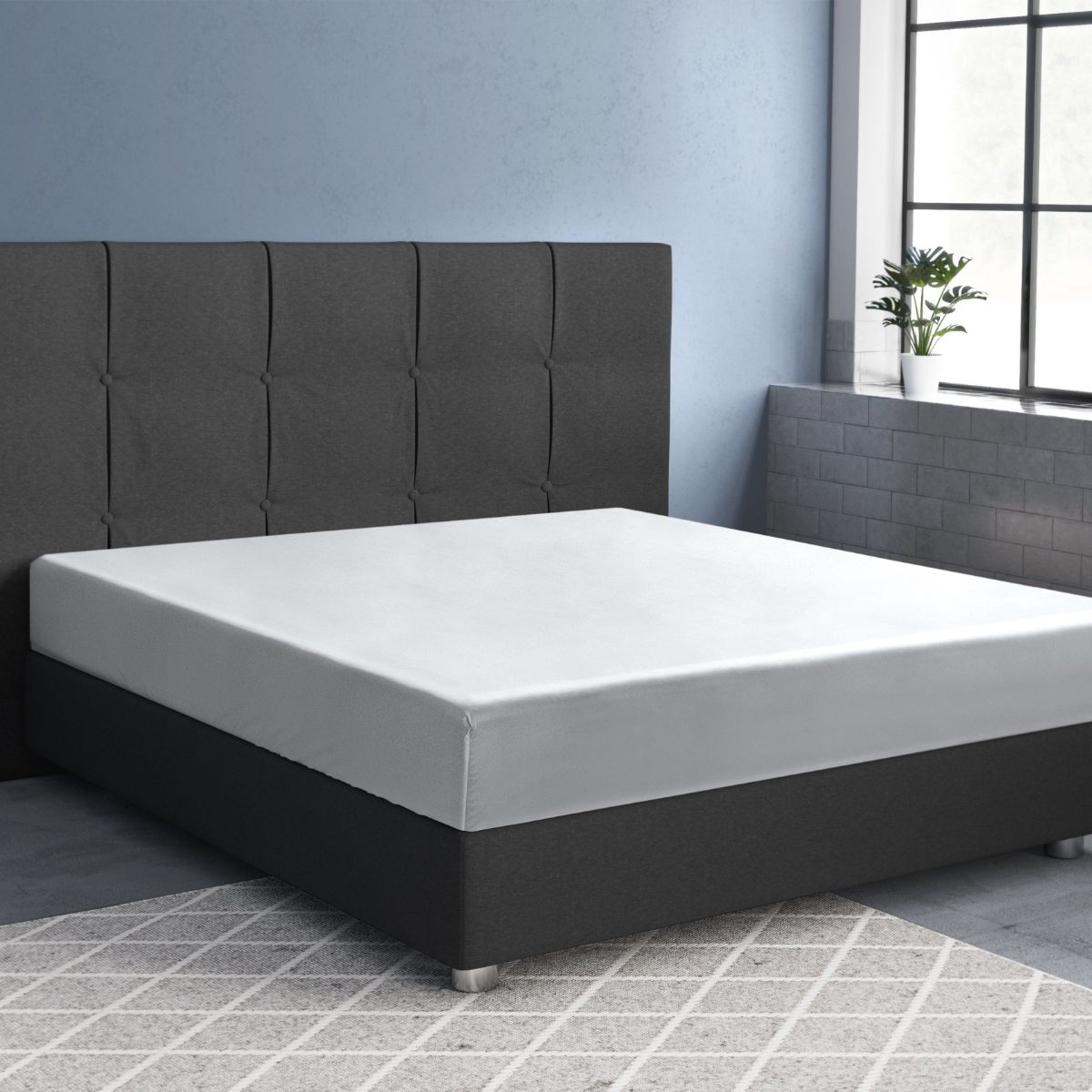 Primaviera Satin Deluxe Spannbettuch - Weiß - 200x220cm