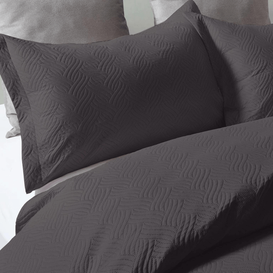 Wave Anthrazit Tagesdecke