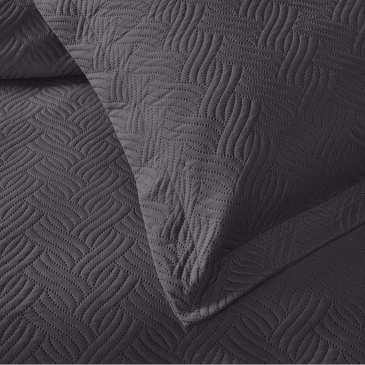 Wave Anthrazit Tagesdecke