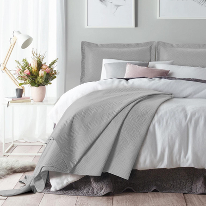 Wave Silber Tagesdecke