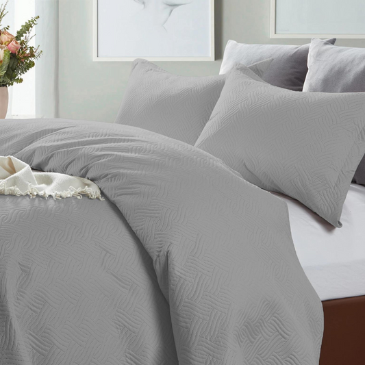 Wave Silber Tagesdecke