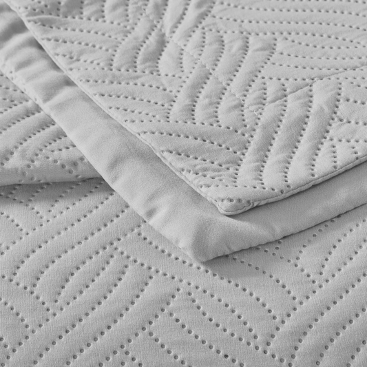 Wave Silber Tagesdecke