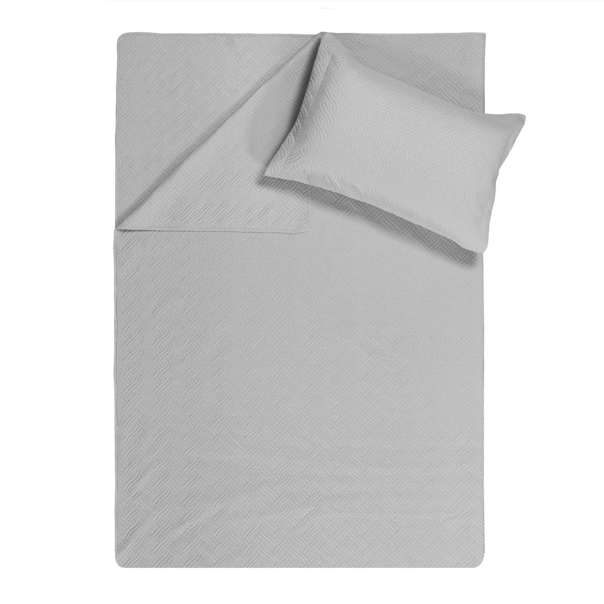 Wave Silber Tagesdecke