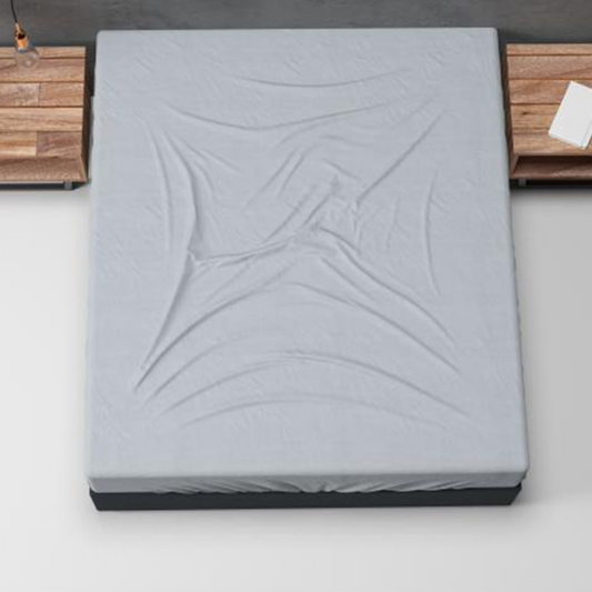 Basic Flanell Spannbetttuch Grau