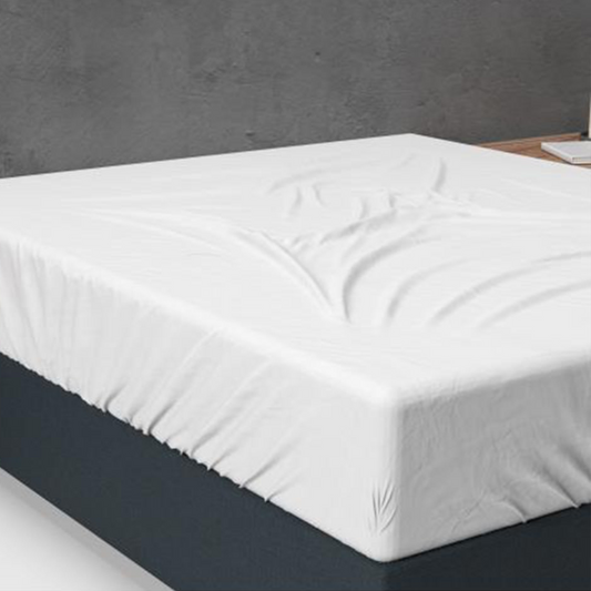 Basic Flanell Spannbetttuch Weiß