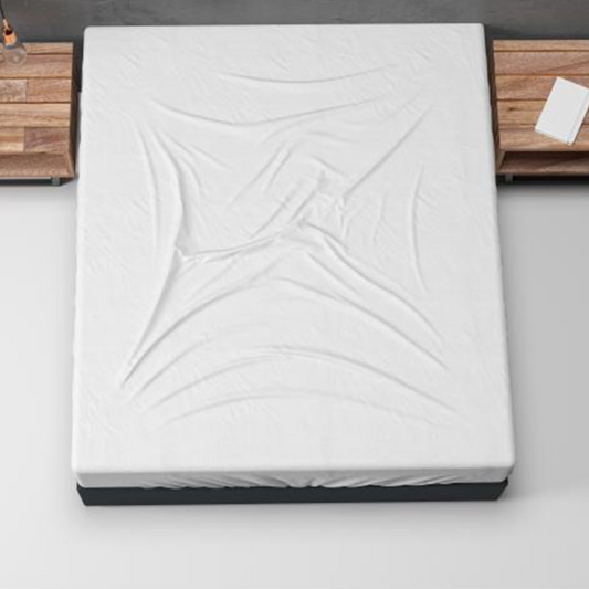 Basic Flanell Spannbetttuch Weiß